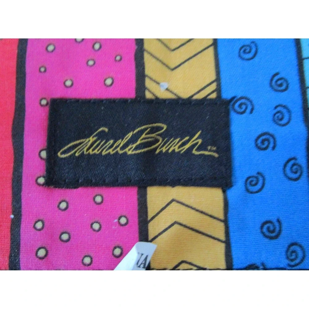 Laurel Burch Multi Feline Cats Quilted Cotton 7 Day Zip Pill Organizer Bag Pouch